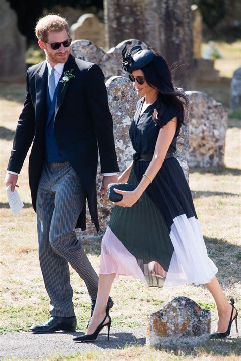 Were Loving Meghan Markles Wedding Guest Attire Vogue France