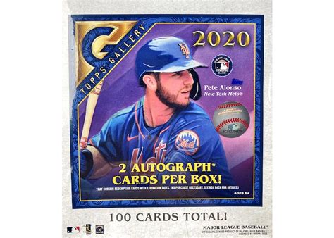 2020 Topps Gallery Baseball 100 Ct Monster Box 2020 Gb