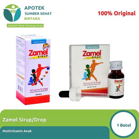 Jual Zamel Sirup Drop Vitamin Anak Shopee Indonesia