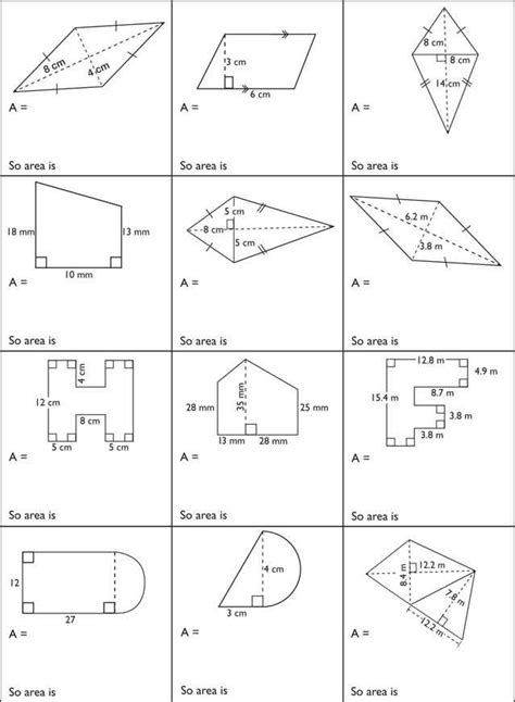 Area And Perimeter Of Composite Figures Puzzle Answer Key