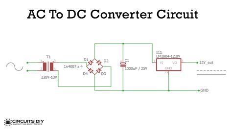 Ac To Dc Converter Circuit Diagram With Transformer » Circuit Diagram