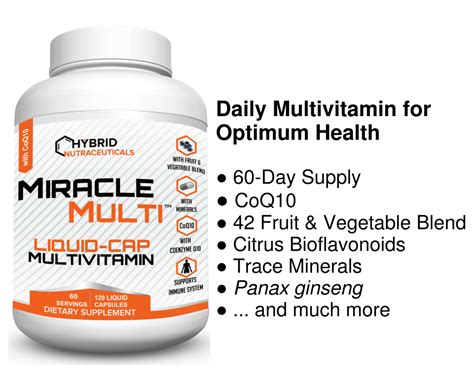 Liquid Capsule Multivitamin Mineral Supplement Men Women Easy