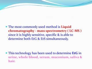 Ethyl Glucuronide | PPT