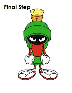 Marvin The Martian Sketch At PaintingValley Explore Collection Of