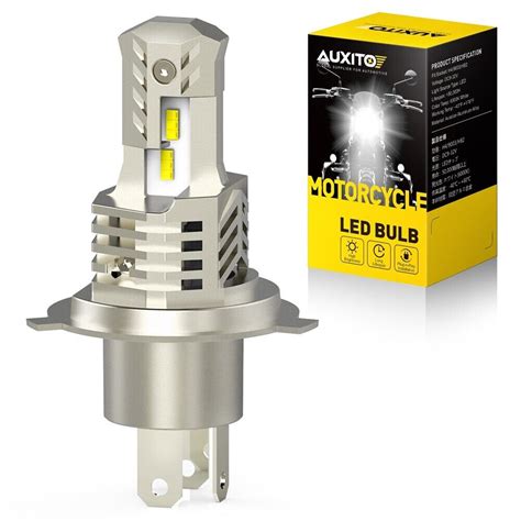 Auxito H4 9003 Hb2 Led Bulb Hilo Beam White Led Motorcycle Headlight 10sf Exc Ebay