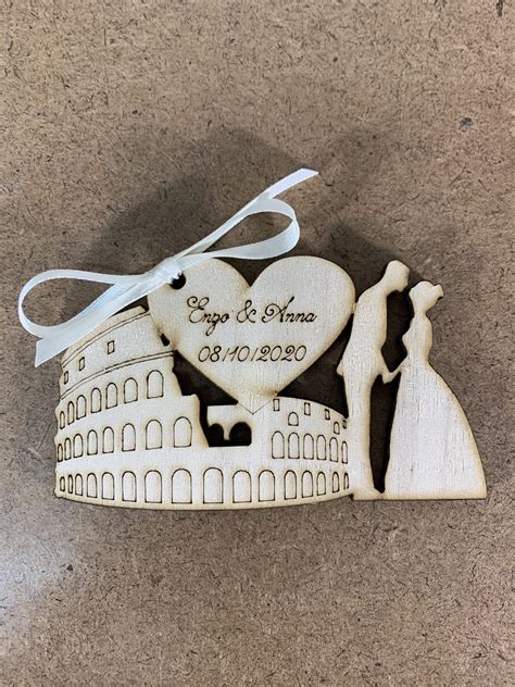 Segnaposto Colosseo e Sposi tema Roma – Idea's Cottage
