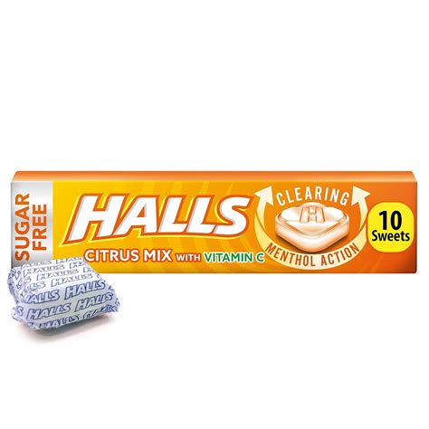 Halls Mentholyptus Citrus Sugar Free Stick Pack Std Pack Of 20