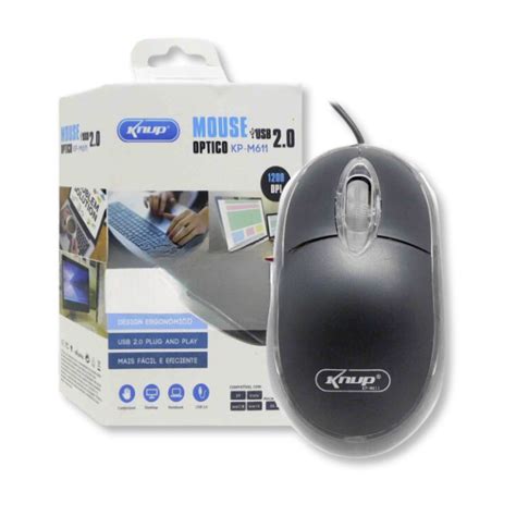 Mouse Óptico USB LED Knup KP M611