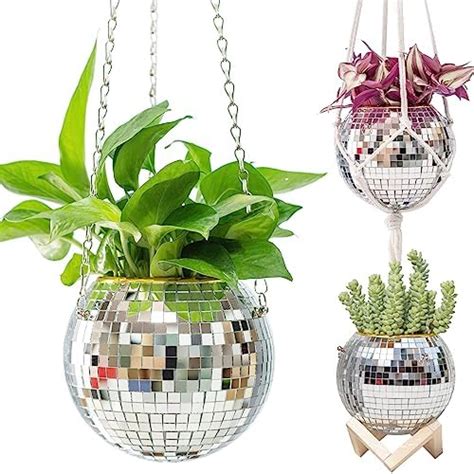 Amazon Dazzlo Hanging Disco Ball Planter Disco Planter With