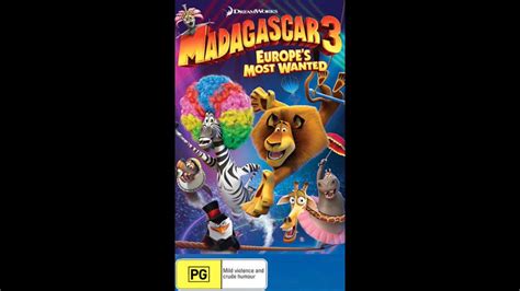 Opening To Madagascar 3 Europes Most Wanted 2013 VHS Australia YouTube