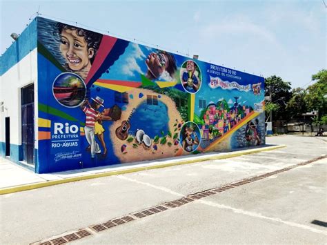 Iniciativa Da Rio Águas Elabora Murais De Grafite No Piscinão De Ramos