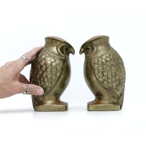 1960s Brass Owl Bookends A Pair Chairish