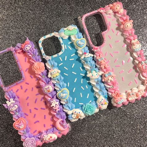 Kawaii Decoden Phone Case Handmade Decoden Phone Case Iphone And Samsung Phone Case T For Her