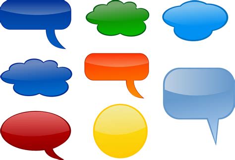 Free Speech Bubbles Colorful Speech Bubble Png Clipart Large Size