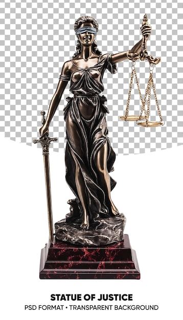 Estatua De La Justicia Dama Con Escala Y Espada Ley Png Fondo