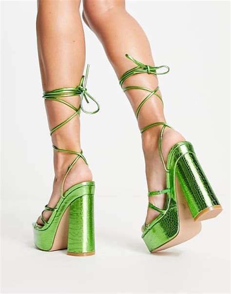 Green Stiletto Heels