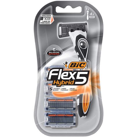 Купи "Bic Flex 5 Hybrid Мъжка самообръсначка + 4 ножчета" на добра цена ...