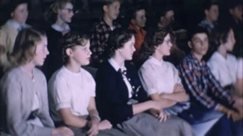 1950s High School Teen Students Sex Educ Stock Video Pond5