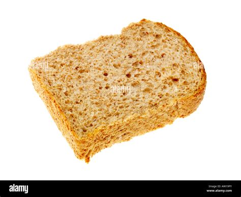 Slice Of Wholemeal Bread Stock Photo Alamy