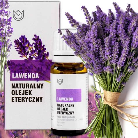 Naturalny OLEJEK ETERYCZNY LAWENDA LAWENDOWY 10ml masaż aromaterapia