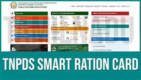 Tnpds Smart Ration Card 2024 Tamilnadu Governments Ration Card