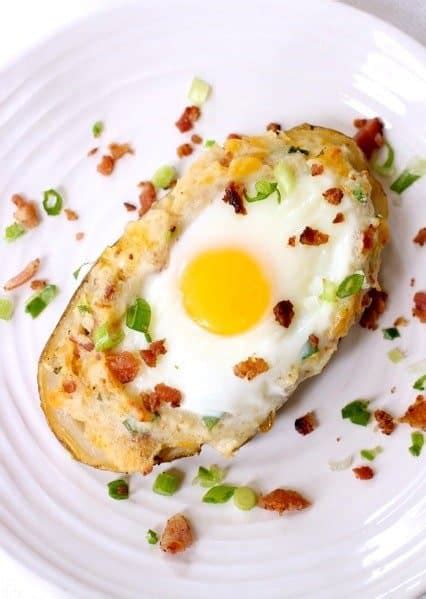 Twice Baked Bacon Egg Potatoes Mantitlement