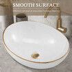 White Bathroom Sink Vessel Wash Basin Washing Vanity Bowl Above Counter