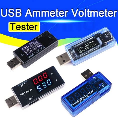 Usb Voltmeter Amperemeter Strom Spannung Tester Lcd Digital Display