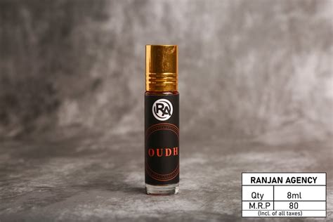 Yellowish Dark Brown Concentrated Perfume Oil Roll On OUDH Attar