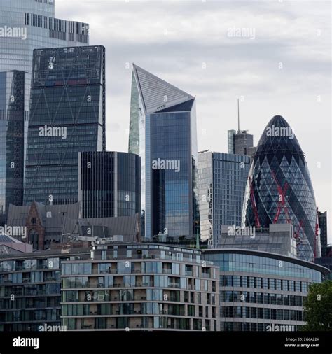 London Greater London England June 26 2021 London Skyscrapers