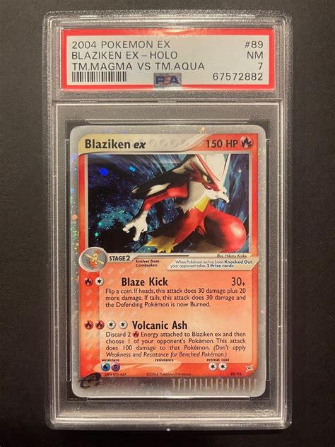 Mavin Psa Nm Pokemon Tcg Blaziken Ex Holo Rare Team Magma Vs