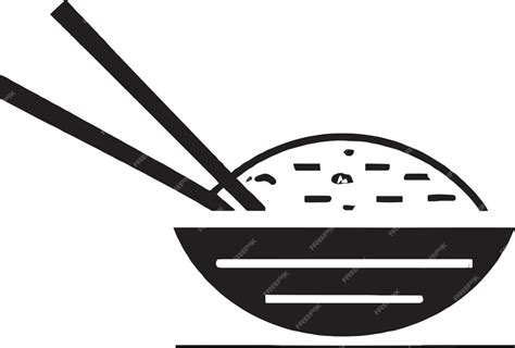 Premium Vector | Traditional rice bowl logo