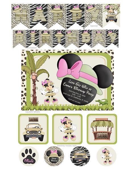 Minnie Safari Party Minnie Mouse Safari Party Minnie Mouse Etsy