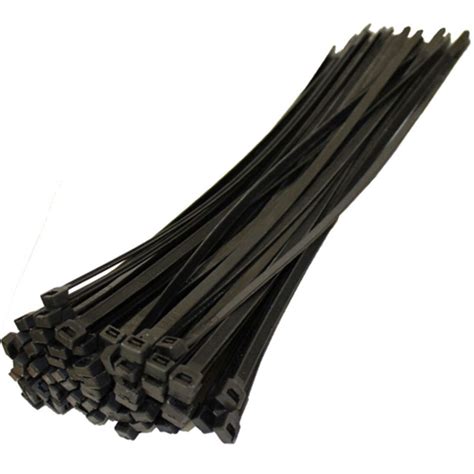 100 x 2.5 Black Cable Ties, Pack of 100 - Trentside Fixings