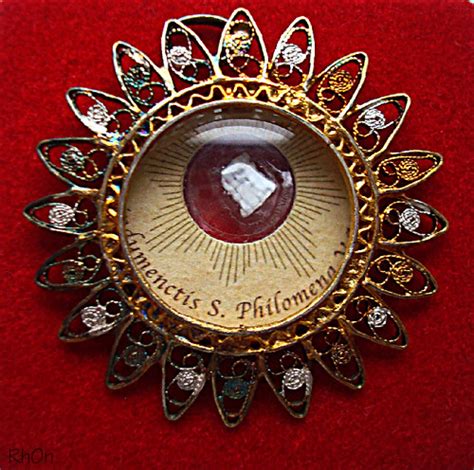 Relic Of Saint Philomena Virgin And Martyr Sterling Silver Flickr