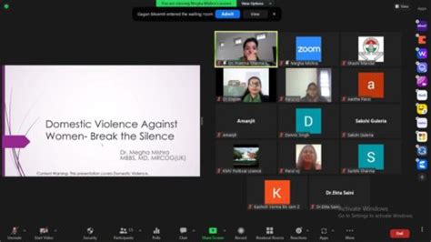 Kanya Maha Vidyalaya International Webinar On Domestic Violence Against