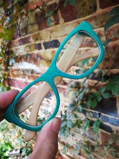 Water Green Blue Turquoise Bamboo Takemoto Eyeglasses Image 7 Turquoise