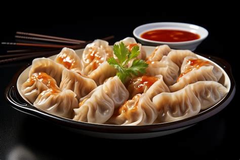 Premium Photo | Traditional Tibetan Momos On white background Momos image