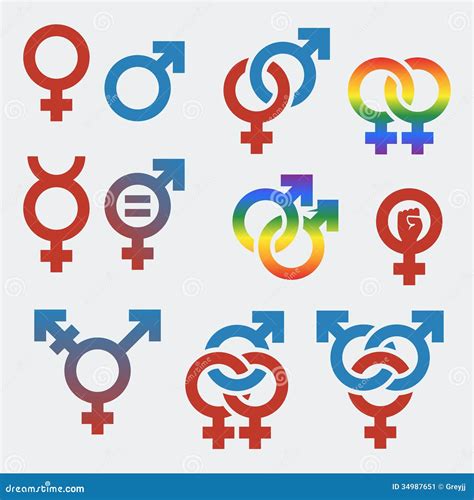 Vector Symbols Of Sexual Orientation And Gender Stock Vector