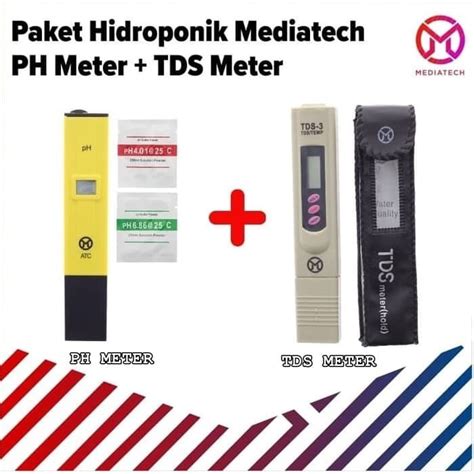 Jual Paket Mediatech Digital Ph Meter Dan Tds Meter Alat Ukur Pada Air