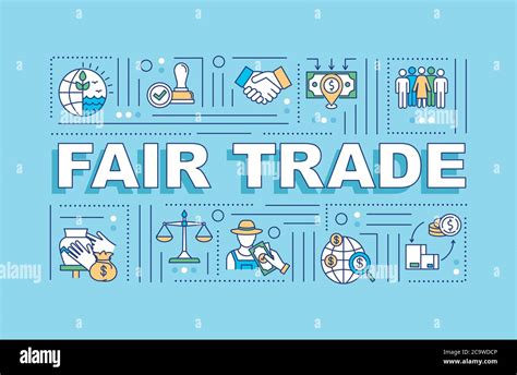 Fair Trade Word Concepts Banner Ethical Manufacture Sustainable