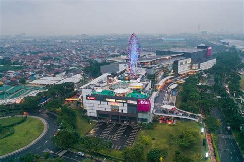 Aerial View of the AEON MALL Jakarta Garden City, AEON is a Largest ...