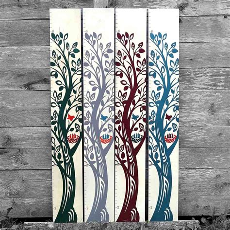 Growing Tree Wooden Growth Chart by Headwaters Studio