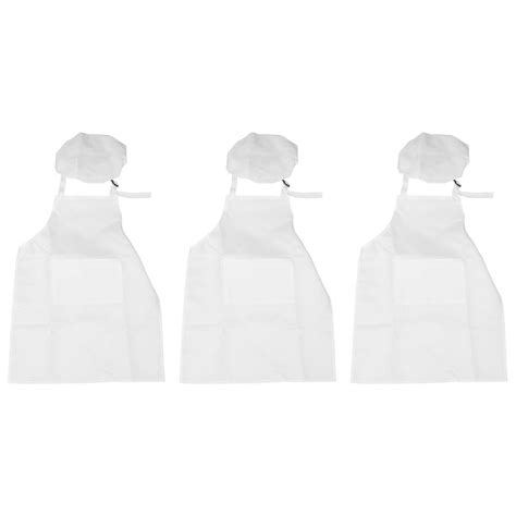 6 Piece Childrens Apron And Chef Hat Set Adjustable Childrens Kitchen