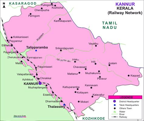 Rail-Map-india: kannur railways map