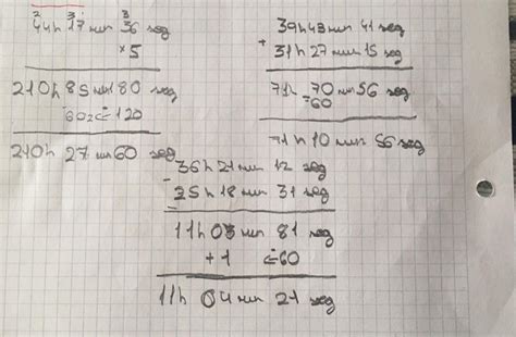 El blog de 5ºB Corrección cálculo de tiempo