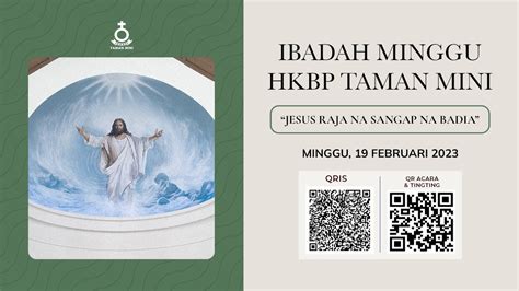 Ibadah HKBP Taman Mini Minggu 12 Februari 2023 YouTube