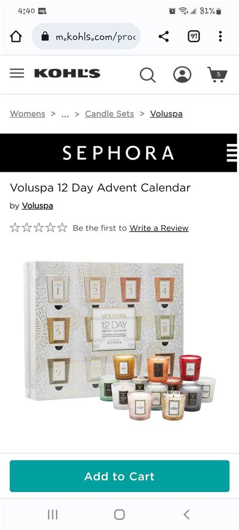 Voluspa 12 Days Advent Calendar 2022 | Voluspa, Candle set, Advent calendar