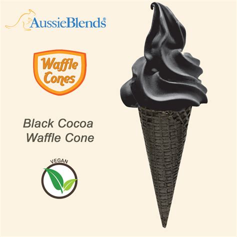 Black Waffle Cones