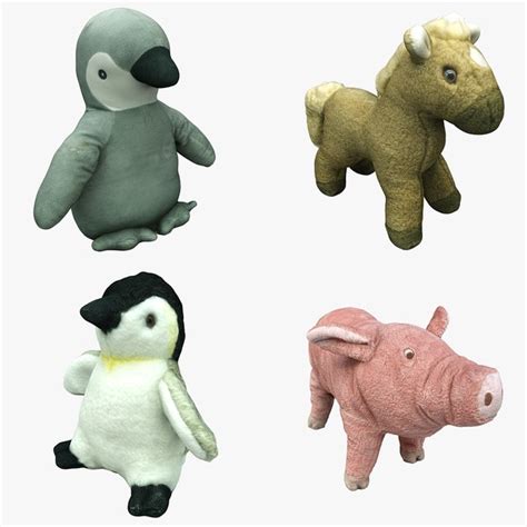 Plush Animal Collection 04 model - TurboSquid 1798096